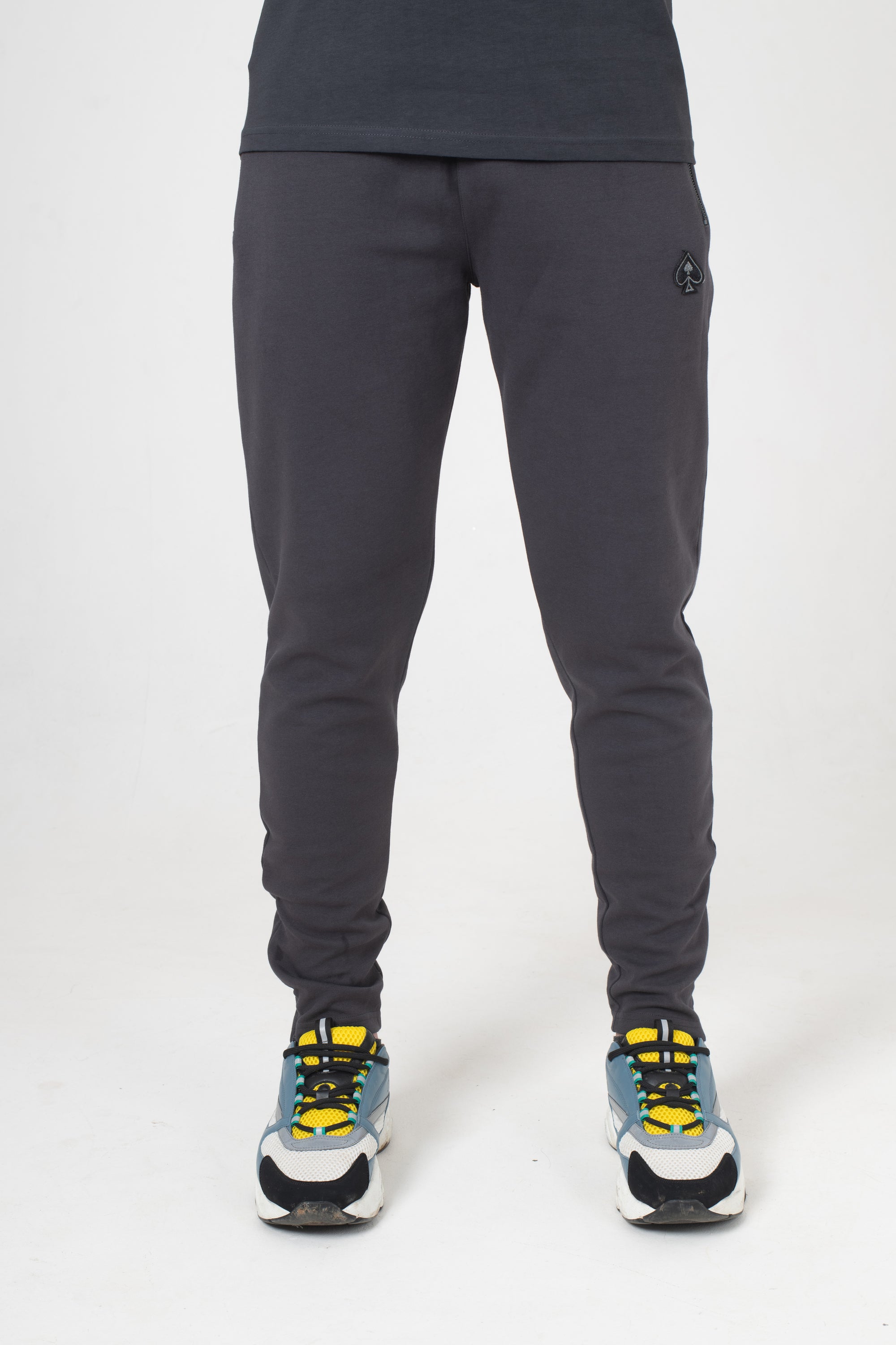 Small Spade Fitted Jogger Magnet Grey